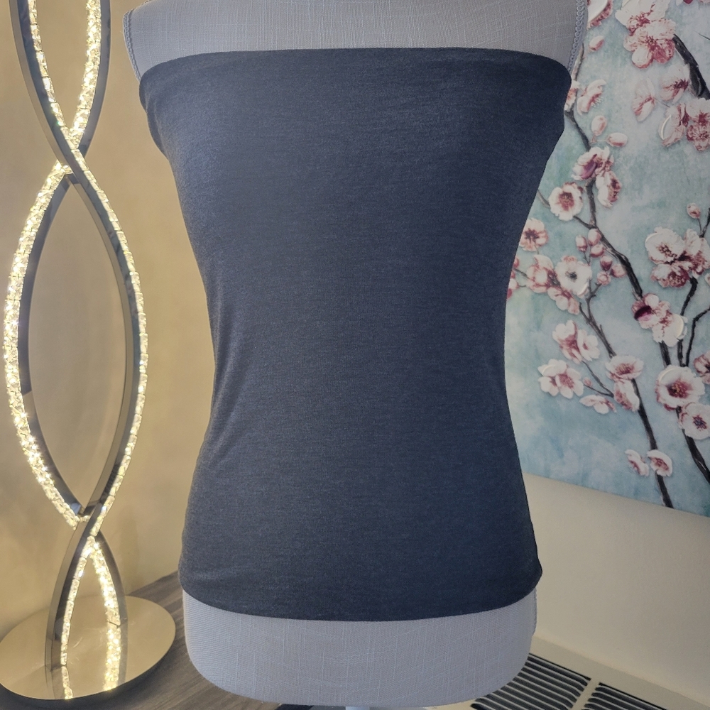 Gray Sleeveless Top